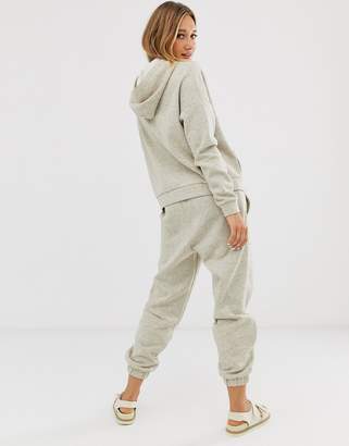 ASOS DESIGN tracksuit hoody / basic jogger with pocket details in neppy