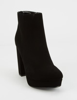 black rubber heel boots