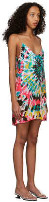 Ashish Multicolor Sequin Tie Dye Slip Dress