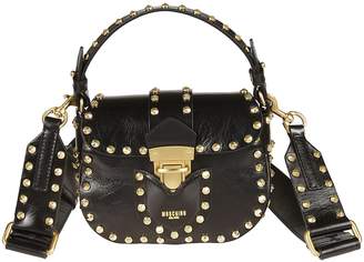 Moschino Studded Satchel Tote