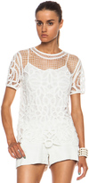 Thumbnail for your product : Rag and Bone 3856 rag & bone Nancy Cotton Blouse in White