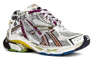 balenciaga runners womens silver