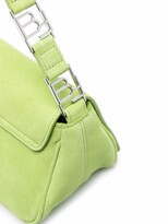 Thumbnail for your product : BY FAR Daisy logo-strap suede bag