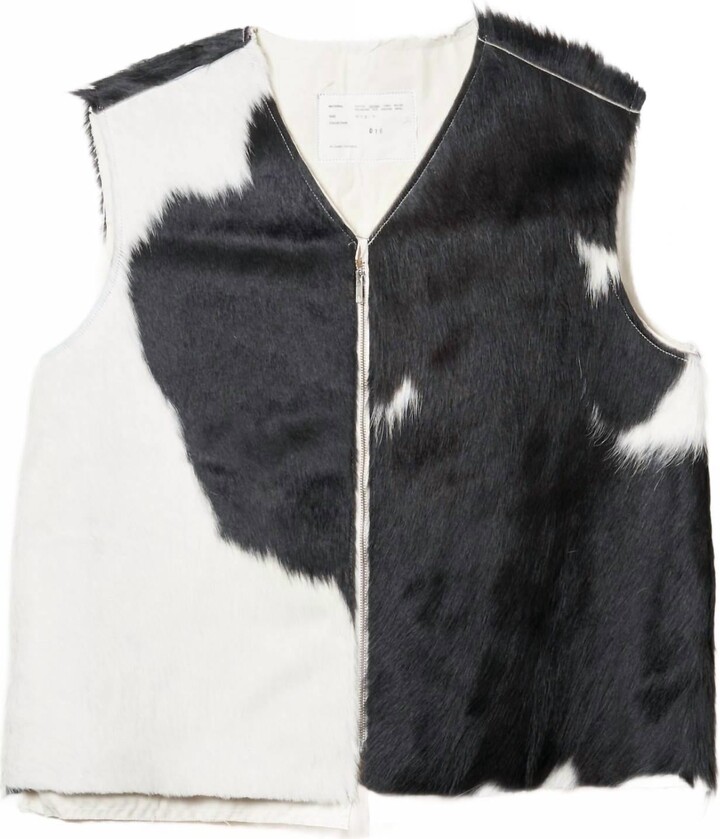 Camiel Fortgens Women's Cow Vest In Black/white