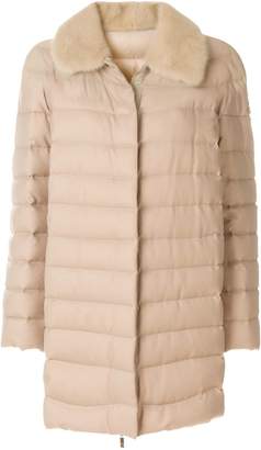 Moncler shearling padded coat