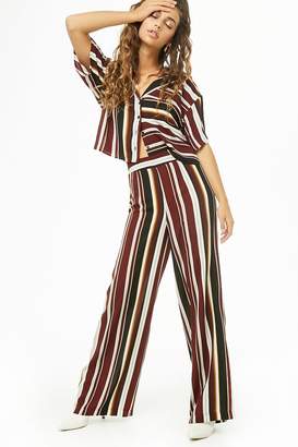 Forever 21 Striped Wide-Leg Pants
