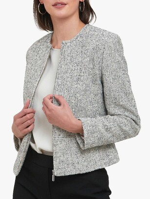 grey boucle jacket