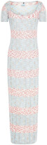 Thumbnail for your product : M Missoni Striped Ribbed-knit Midi Dress