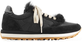 Brunello Cucinelli Sneakers with Suede and Fur