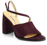 Thumbnail for your product : Ann Demeulemeester Suede Asymmetrical Strap Sandals