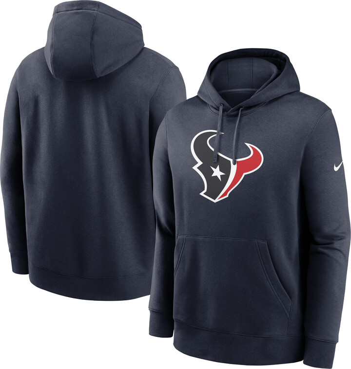 Men's Nike Navy Houston Texans Rewind Club Logo Pullover Hoodie