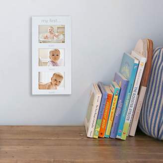 Pearhead "My Firsts" 3-Photo Picture Frame in White