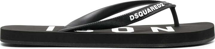 DSQUARED2 Logo-Strap Flip Flops