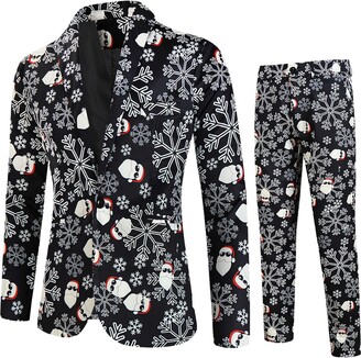 Ugly Christmas Blazer And Tie- The Christmas Tree Camo For Men