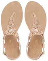 Thumbnail for your product : Head Over Heels LOLINA - Flower Detail Toe Post Sandal
