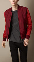 Thumbnail for your product : Burberry Contrast Sleeve Bomber Jacket