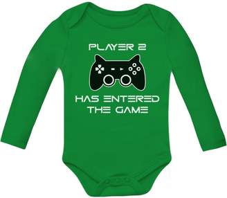 TeeStars Player 2 Has Ente The Game - Gift for Second Child Gamer Geek Baby Long Sleeve Onesie