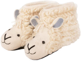 Sew Heart Felt - Sheep Slippers (Adult 5-6) - Natural/Grey/White