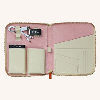 Stow First Class Leather Tech Case