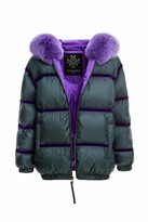 Thumbnail for your product : Mr & Mrs Italy Hooded Puffer Jacket With Taping Design