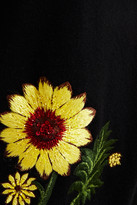 Thumbnail for your product : Oscar de la Renta Embellished Embroidered Merino Wool Cardigan