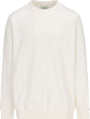 Fendi Kid's Stripe Monogram Sweatshirt, Size 6M-24M