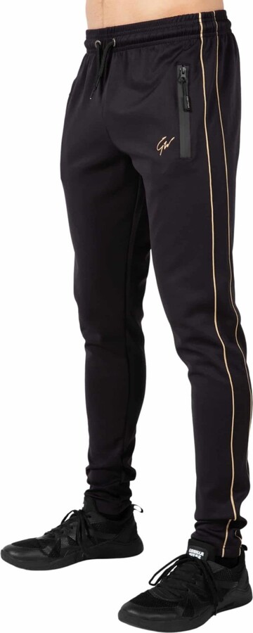 GORILLA WEAR Wenden Track Pants - Black/Gold - S - ShopStyle Activewear  Trousers