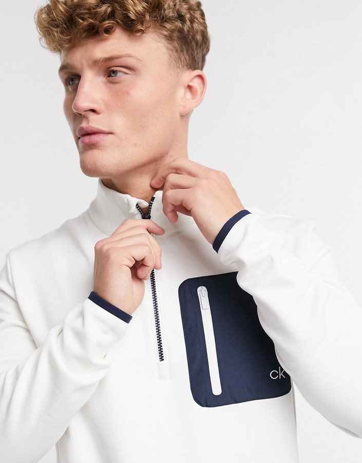 golf half zip sweater