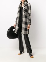 Thumbnail for your product : Ann Demeulemeester Gingham Check Military Coat