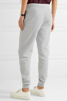 Thumbnail for your product : Kenzo Appliquéd French Cotton-terry Track Pants - Light gray