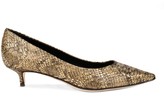 Thumbnail for your product : Something Bleu Belles Snake Embossed Pointed Toe Pump