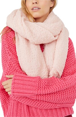 Free People Cotton Waffle Blanket Scarf