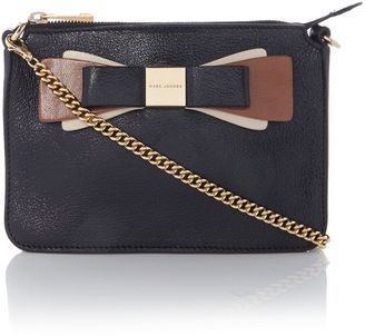 Marc Jacobs Black bow crossbody bag with chain strap