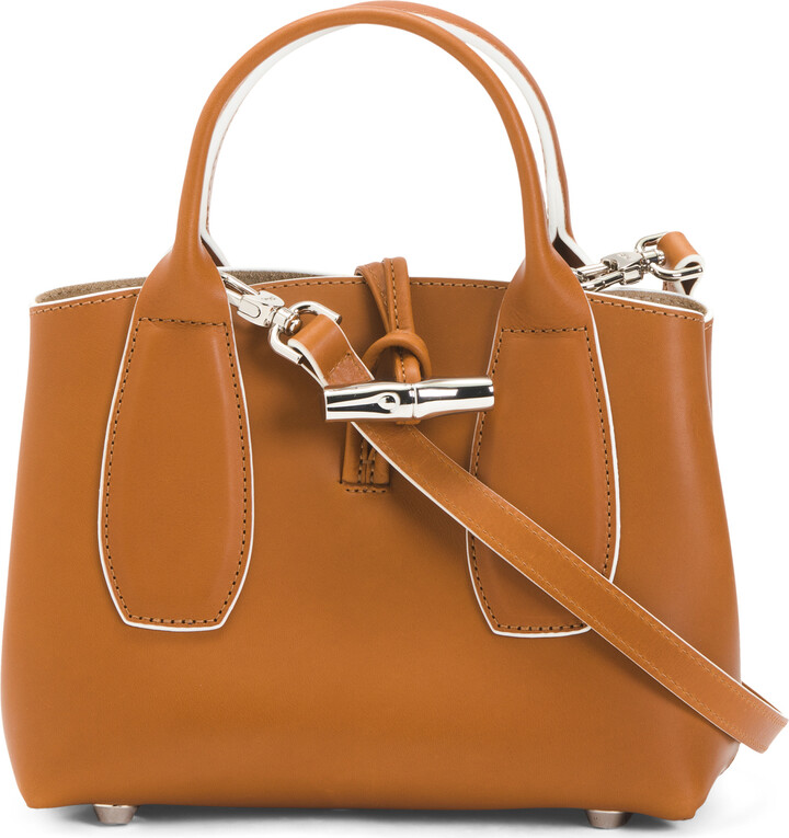 Longchamp Made In France Leather Roseau Luxe Bag ShopStyle