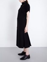 Thumbnail for your product : Y's YS Wrap wool-blend midi skirt
