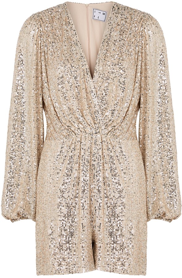 sequin playsuit uk