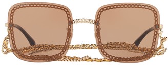 chanel triple chain sunglasses