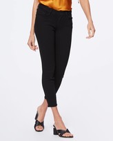 paige transcend verdugo crop jeans in black overdye