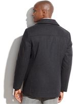 Thumbnail for your product : Perry Ellis Portfolio Big and Tall Wool-Blend Coat with Scarf