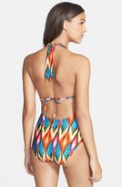 Thumbnail for your product : Kenneth Cole New York Plunge Halter One-Piece Swimsuit