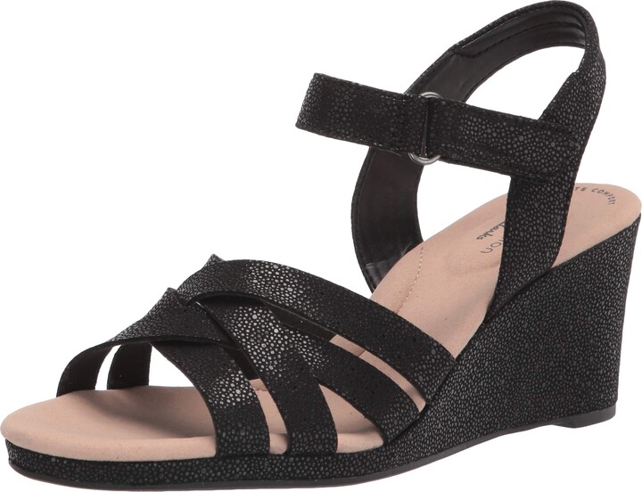 Clarks Women's Lafley Leah Wedge Sandal ShopStyle