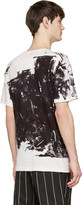 Thumbnail for your product : Yohji Yamamoto White & Black Ink Roller Print T-Shirt