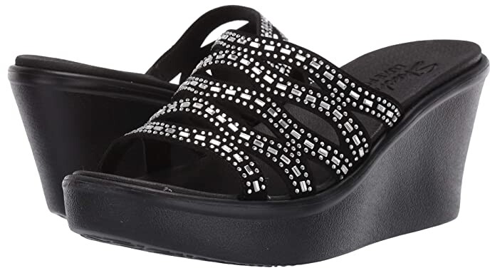 skechers slip on wedges