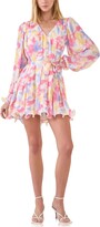 Thumbnail for your product : Endless Rose Tie Dye Long Sleeve Minidress