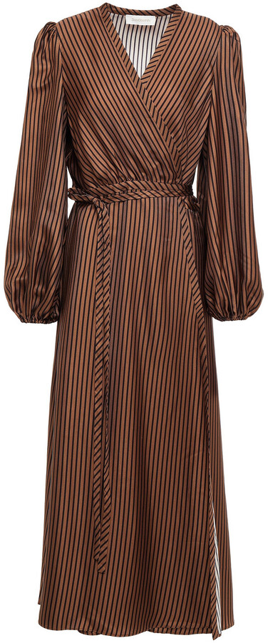 Brown Wrap Dress | Shop the world's ...