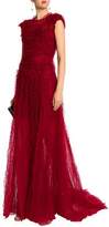 Thumbnail for your product : Jenny Packham Embellished Ruffled Tulle Gown