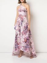 Thumbnail for your product : Marchesa Notte Floral-Print One-Shoulder Gown