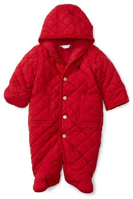 Polo Ralph Lauren Baby Boys' Quilted Bunting Snowsuit, Aviator Navy Blue