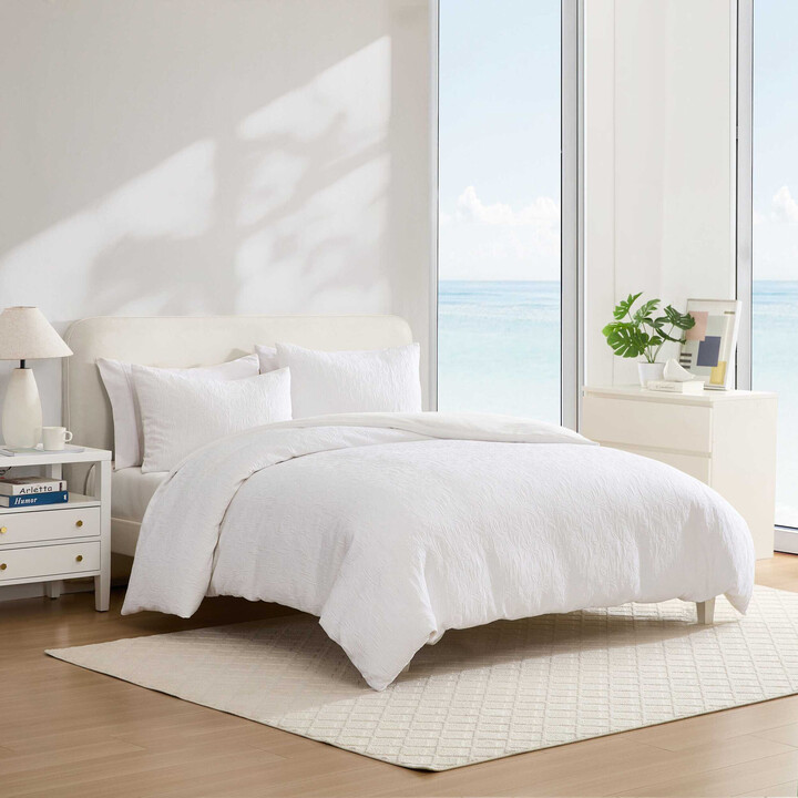 Nautica Seaside Floral White King Comforter-Sham Set