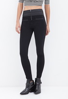 Thumbnail for your product : Forever 21 Coated High-Rise Leggings